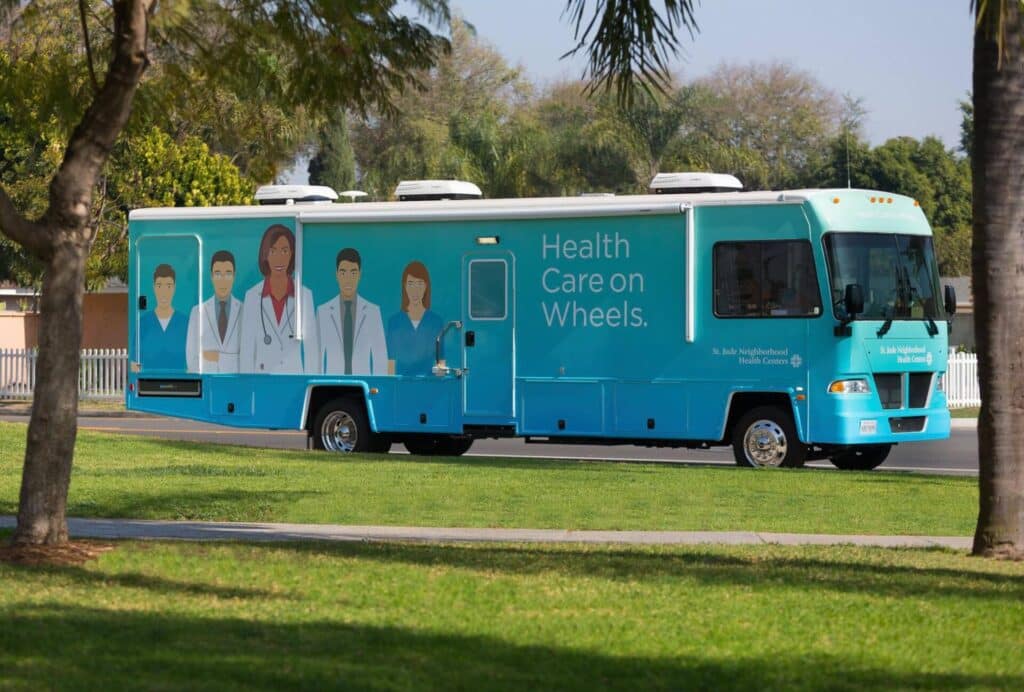 Neighbors Helping Neighbors – 4: St. Jude’s mobile health clinic was available at the event for supporters to view and see how their support is helping the community. (March 2019)
