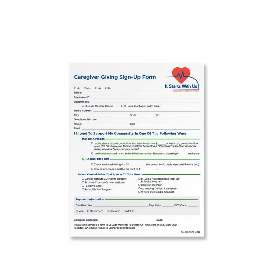 St Jude s Printable Donation Form 2020 Printable Templates