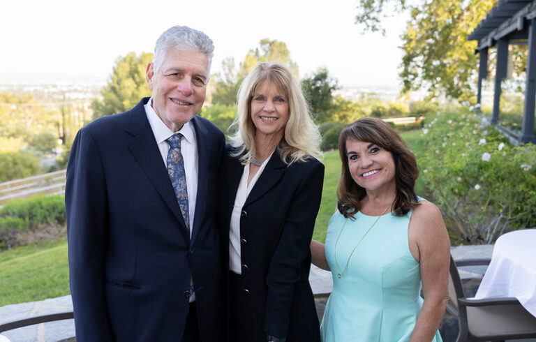 Dr. Don and Cindy Furman with Providence St. Jude Chief Executive, Laura Ramos