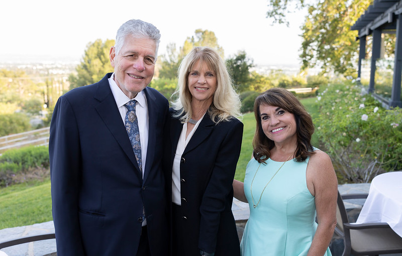 Dr. Don and Cindy Furman with Providence St. Jude Chief Executive, Laura Ramos